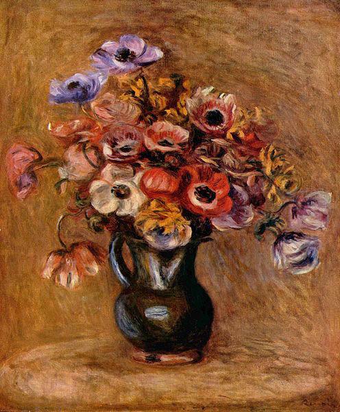 Pierre-Auguste Renoir Stilleben mit Anemonen